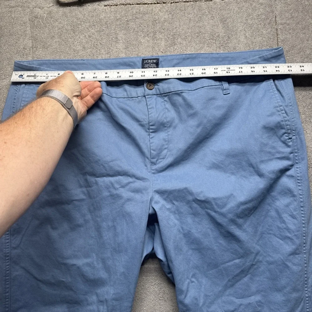 J. Crew Light Blue Cotton Chino Trousers